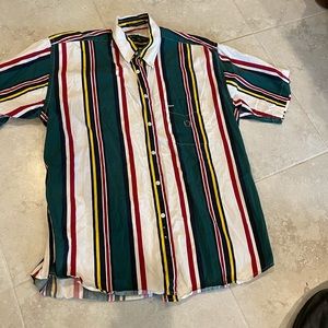 Large short sleeve vintage 90s mens Siegfried button shirt